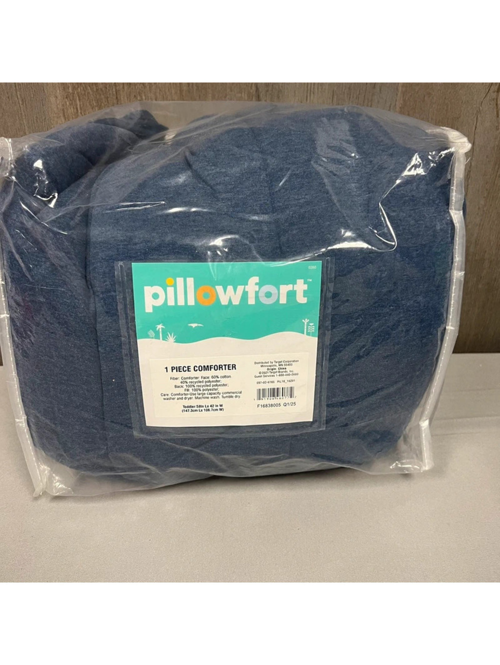 Pillowfort Toddler Size 1 Piece Comforter Blue